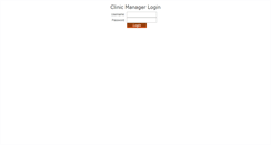 Desktop Screenshot of clinicmanager.biz